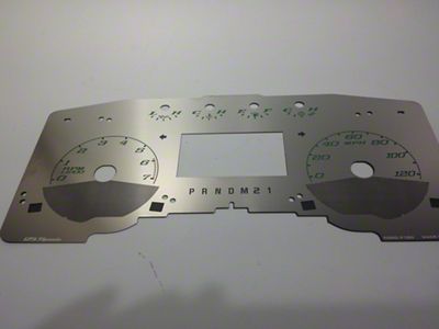 US Speedo Stainless Edition Gauge Face; MPH; Green (11-14 F-150 King Ranch, Lariat)