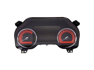 US Speedo Daytona Edition Gauge Face; MPH; Orange (17-22 6.7L Powerstroke F-350 Super Duty)