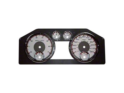 US Speedo Daytona Edition Gauge Face; MPH; 6-Gauges; White (09-12 RAM 1500)