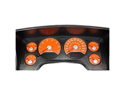 US Speedo Daytona Edition Gauge Face; MPH; Orange (2006 RAM 1500)