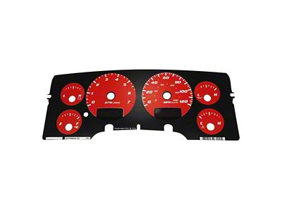 US Speedo Daytona Edition Gauge Face; MPH; Red (02-05 RAM 1500)