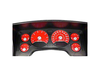 US Speedo Daytona Edition Gauge Face; MPH; Red (2006 RAM 1500)