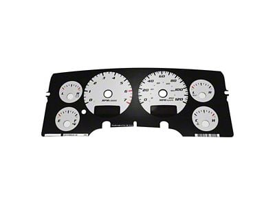 US Speedo Daytona Edition Gauge Face; MPH; Silver (02-05 RAM 1500)