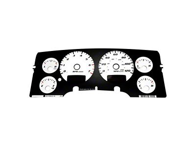 US Speedo Daytona Edition Gauge Face; MPH; White (02-05 RAM 1500)