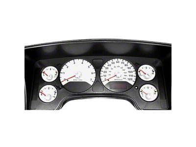 US Speedo Daytona Edition Gauge Face; MPH; White (2006 RAM 1500)