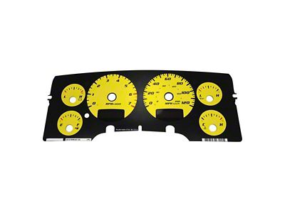 US Speedo Daytona Edition Gauge Face; MPH; Yellow (02-05 RAM 1500)