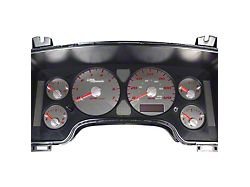 US Speedo Stainless Edition Gauge Face; MPH; Red (2006 RAM 1500)