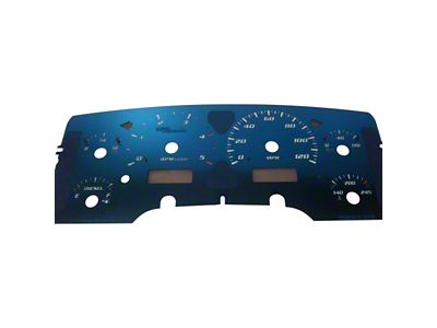 US Speedo Aqua Edition Gauge Face; MPH (03-05 5.9L RAM 2500)