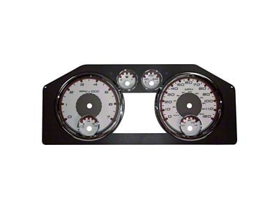 US Speedo Daytona Edition Gauge Face; MPH; 6-Gauges; White (10-12 RAM 5.7L 2500)