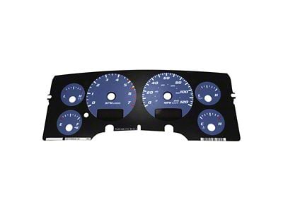 US Speedo Daytona Edition Gauge Face; MPH; Blue (03-05 RAM 2500, Excluding Diesel)