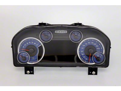 US Speedo Daytona Edition Gauge Face; MPH; Blue (13-18 5.7L, 6.4L RAM 2500 w/ 7-Inch Display)