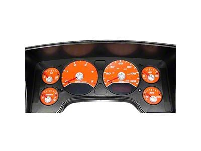 US Speedo Daytona Edition Gauge Face; MPH; Orange (2006 5.9L RAM 2500)