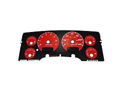 US Speedo Daytona Edition Gauge Face; MPH; Red (03-05 RAM 2500, Excluding Diesel)