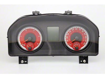 US Speedo Daytona Edition Gauge Face; MPH; Red (13-18 6.7L RAM 2500)