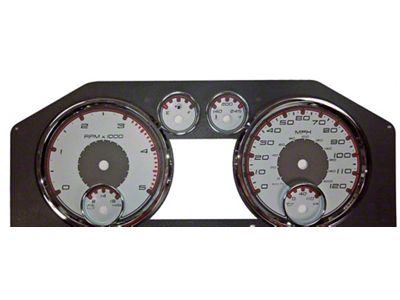 US Speedo Daytona Edition Gauge Face; MPH; Silver (10-12 6.7L RAM 2500)