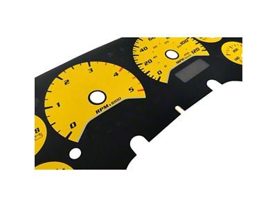 US Speedo Daytona Edition Gauge Face; MPH; Yellow (2006 5.9L RAM 2500)