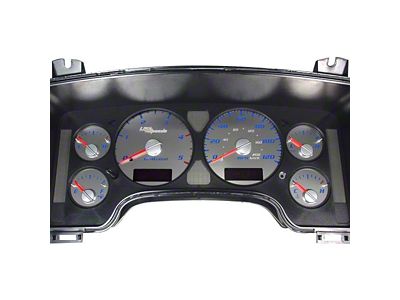 US Speedo Stainless Edition Gauge Face; MPH; Blue (03-05 5.9L RAM 2500)