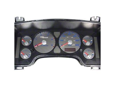 US Speedo Stainless Edition Gauge Face; MPH; Blue (2006 5.9L RAM 2500)