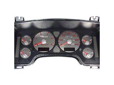 US Speedo Stainless Edition Gauge Face; MPH; Red (03-05 5.9L RAM 2500)