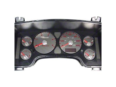 US Speedo Stainless Edition Gauge Face; MPH; Red (2006 5.9L RAM 2500)