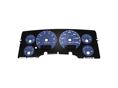 US Speedo Daytona Edition Gauge Face; MPH; Blue (03-05 RAM 3500, Excluding Diesel)