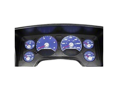 US Speedo Daytona Edition Gauge Face; MPH; Blue (2006 5.9L RAM 3500)