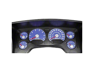 US Speedo Daytona Edition Gauge Face; MPH; Blue (2006 RAM 3500, Excluding Diesel)