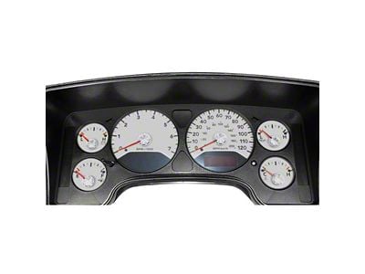 US Speedo Daytona Edition Gauge Face; MPH; Silver (2006 RAM 3500, Excluding Diesel)