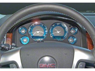 US Speedo Aqua Edition Gauge Face; KMH (07-13 Sierra 1500)