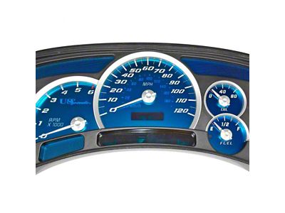 US Speedo Aqua Edition Gauge Face; KMH (03-05 Sierra 1500)