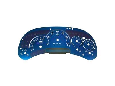 US Speedo Aqua Edition Gauge Face; MPH (2006 Sierra 1500)