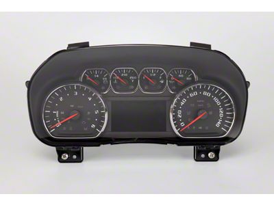 US Speedo Daytona Edition Gauge Face; MPH; Black/White (14-18 Sierra 1500)