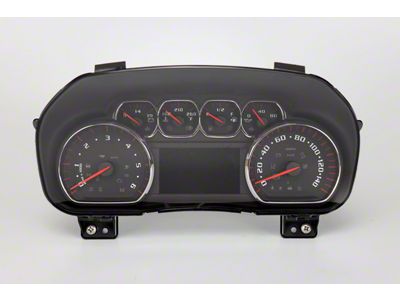 US Speedo Daytona Edition Gauge Face; MPH; Black/White/Red (14-18 Sierra 1500)