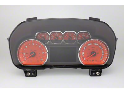 US Speedo Daytona Edition Gauge Face; MPH; Orange (14-18 Sierra 1500)