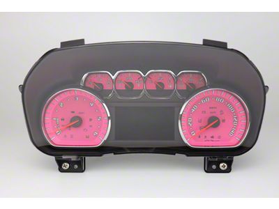 US Speedo Daytona Edition Gauge Face; MPH; Pink (14-18 Sierra 1500)