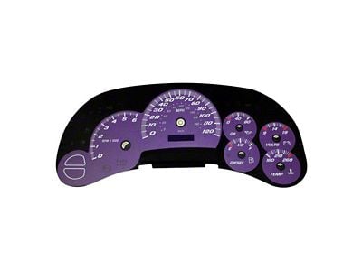 US Speedo Daytona Edition Gauge Face; MPH; Purple (03-05 Sierra 1500)