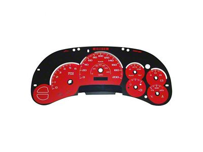 US Speedo Daytona Edition Gauge Face; MPH; Red (03-05 Sierra 1500)