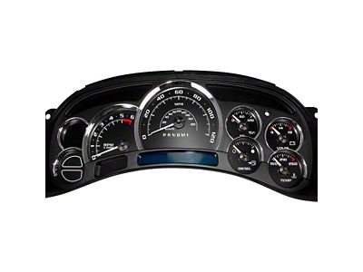 US Speedo Escalade Edition Gauge Cluster Kit; MPH; Black (2006 Sierra 1500)