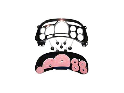 US Speedo Escalade Edition Gauge Cluster Kit; MPH; Pink (2006 Sierra 1500)