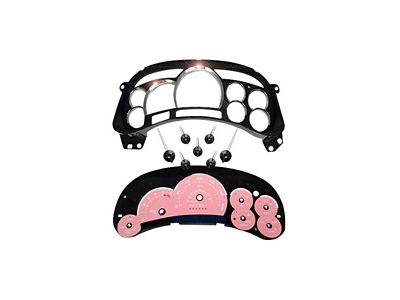 US Speedo Escalade Edition Gauge Cluster Kit; MPH; Pink (2006 Sierra 1500 w/ Transmission Temperature Gauge)