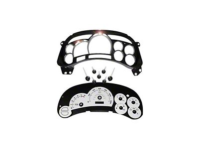 US Speedo Escalade Edition Gauge Cluster Kit; MPH; Silver (03-05 Sierra 1500)