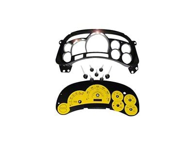 US Speedo Escalade Edition Gauge Cluster Kit; MPH; Yellow (03-05 Sierra 1500)