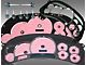 US Speedo Escalade Edition Gauge Face; KMH; Pink (03-05 Sierra 1500)