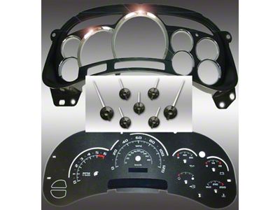 US Speedo Escalade Edition Gauge Face; MPH; Black (03-05 Sierra 1500)