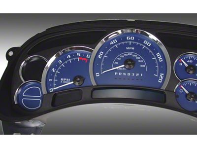 US Speedo Escalade Edition Gauge Face; MPH; Blue (2006 Sierra 1500)