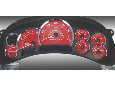 US Speedo Escalade Edition Gauge Face; MPH; Red (2006 Sierra 1500)