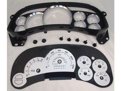 US Speedo Escalade Edition Gauge Face; MPH; Silver (2006 Sierra 1500)