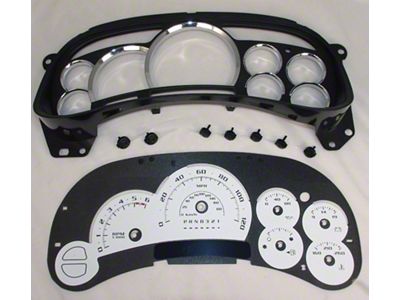 US Speedo Escalade Edition Gauge Face; MPH; White (2006 Sierra 1500)