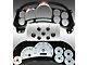 US Speedo Escalade Edition LED Ready Gauge Cluster Kit; MPH; Silver (03-05 Sierra 1500 w/ Transmission Temperature Gauge)