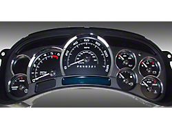 US Speedo Escalade Edition LED Ready Gauge Face; MPH; Black (2006 Sierra 1500 w/ Transmission Temperature Gauge)